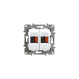   Legrand 764581 - Niloé kettős hangszóró-csatlakozóaljzat, fehér