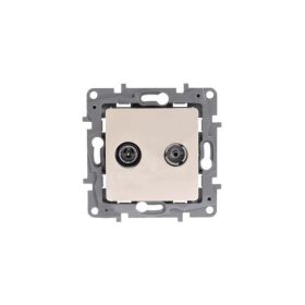   Legrand 764658 - Niloé TV-SAT aljzat, végzáró (10 dB), bézs