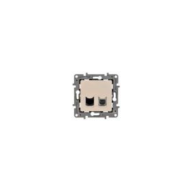   Legrand 764670 - Niloé RJ11 + RJ45 Cat.5 UTP csatlakozóaljzat, bézs
