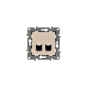   Legrand 764674 - Niloé 2xRJ45 Cat.6 UTP csatlakozóaljzat, bézs