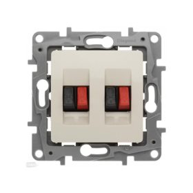   Legrand 764681 - Niloé kettős hangszóró-csatlakozóaljzat, bézs