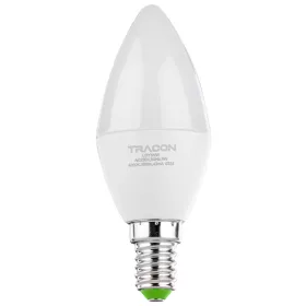 Gyertya burájú LED fényforrás, tejüveg - LGY5NW