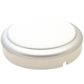   Műanyag házas LED hajólámpa ezüst kerettel, kerek - LHLMKS15NW