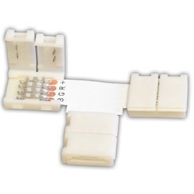   Forrasztás nélküli "T" gyorscsatlakozó RGB LED szalagokhoz - LSZTTRGB