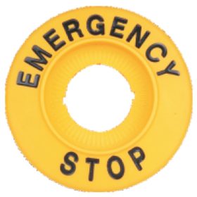 EMERGENCY STOP lap, magasított - NYG3-ES60H