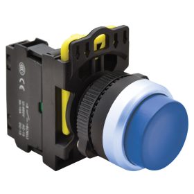 Kiálló nyomógomb, kék - NYG3-HB