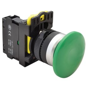 Gombafejű nyomógomb, zöld - NYG3-MG