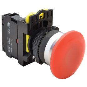 Gombafejű nyomógomb, piros - NYG3-MR