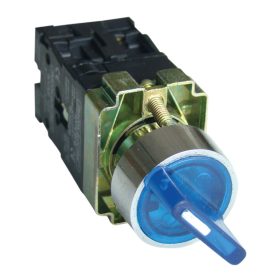   Tokozott világítókaros kapcsoló, kék, LED, kétáll., izzó n. - NYGBK2665KT