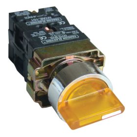   Tokozott világítókaros kapcsoló, sárga, LED,3állású, izzó n. - NYGBK3565ST