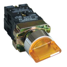   Világítókaros kapcsoló, sárga, LED, 3állás, rugóv. izzó n. - NYGBK5565S