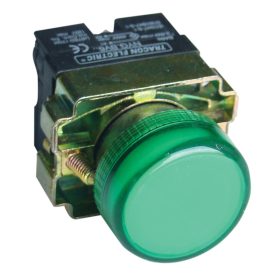   Jelzőlámpa, fémalapra szerelt, zöld, izzó nélkül - NYGBV63Z