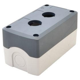   Összeállított tokozat nyomógombokhoz, szürke, 2-es - NYGD-2GR