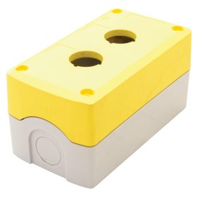   Összeállított tokozat nyomógombokhoz, sárga, 2-es - NYGD-2YE