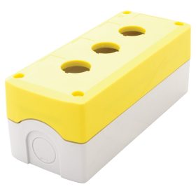   Összeállított tokozat nyomógombokhoz, sárga, 3-es - NYGD-3YE