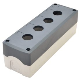   Összeállított tokozat nyomógombokhoz, szürke, 4-es - NYGD-4GR