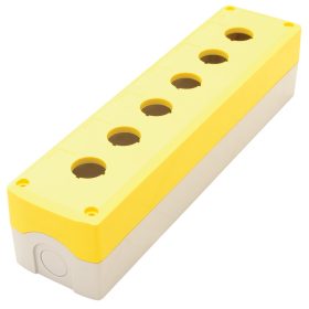   Összeállított tokozat nyomógombokhoz, sárga, 6-es - NYGD-6YE
