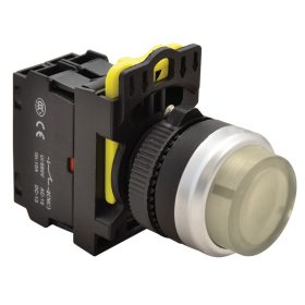 Világító nyomókapcsoló, kiálló, fehér - NYK3-HLW