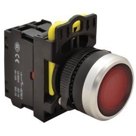 Világító nyomókapcsoló, piros - NYK3-LR