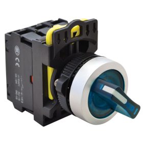   Világítókaros kapcsoló, kék, LED, kétállású - NYK3-SL21B