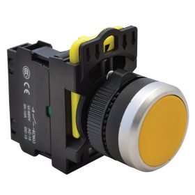 Egyszerű nyomókapcsoló, sárga - NYK3-Y
