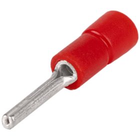 Szigetelt csapos saru, ónozott elektrolitréz, piros - PCS