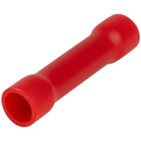   Szigetelt toldóhüvely, ónozott elektrolitréz, piros - PTH