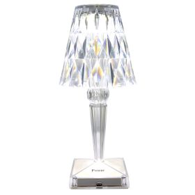 Asztali akkumulátoros LED díszlámpa, ernyő - RLG