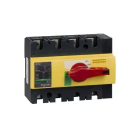   Schneider 28925 - Interpact INS100 4P piros kapcsoló sárga homloklap