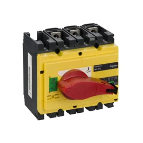   Schneider 31126 - Interpact INS250 3P piros kapcsolókar, sárga homloklap
