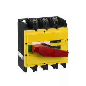   Schneider 31134 - Interpact INS630 3P piros kapcsolókar, sárga homloklap