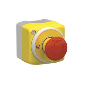   Schneider XALK178W3B140E - Harmony XALK tokozott vészgomb, gombafejű, piros-fehér világító gyűrű,