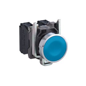 Schneider XB4BA61 - Komplett nyomógomb, kék