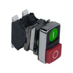 Schneider XB4BL73415 - Komplett fém duplafejű nyomógomb