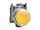 Schneider XB4BP51 - Gumisapkás nyomógomb, sárga N/O