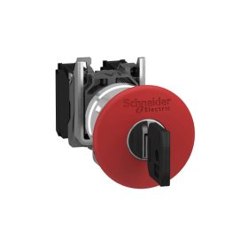 Schneider XB4BS9442 - Vészgomb D:40mm fém KR Piros