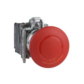   Schneider XB4BT845EX - ATEX D gombafejű vészkioldó 40mm, fém, 1NO+1NC, piros, húzásra oldó