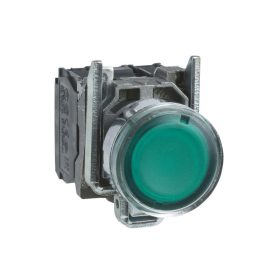   Schneider XB4BW33M5 - LED-es világító nyomógomb, zöld, 230V