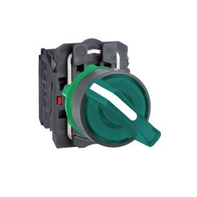 Schneider XB5AK123G5 - LED-es választókapcsoló, zöld,