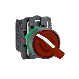   Schneider XB5AK124M5 - LED-es vil.választókapcsoló, piros, 240V