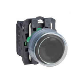 Schneider XB5AP21 - Gumisapkás nyomógomb,fekete