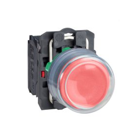 Schneider XB5AP42 - Gumisapkás nyomógomb, piros