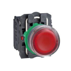 Schneider XB5AW3465 - Világító nyomógomb piros