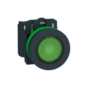   Schneider XB5FW33M5 - Harmony panelbe süllyesztett komplett műanyag LED világító nyomógomb, ?30,