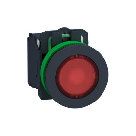   Schneider XB5FW34B5 - Harmony panelbe süllyesztett komplett műanyag LED világító nyomógomb, ?30,