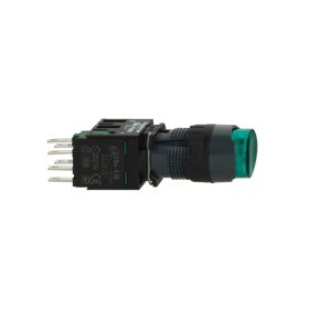 Schneider XB6AE3B1B - Komplett világító nyomógomb, zöld