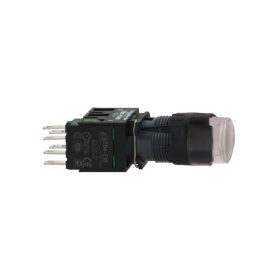   Schneider XB6AW1B1B - Komplett világító nyomógomb, fehér