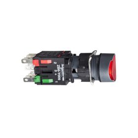 Schneider XB6AW4B5B - Komplett világító nyomógomb, piros