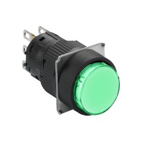   Schneider XB6EAW3B1P - Harmony XB6 ?16 komplett kerek ny.gomb 16mm zöld 24VDC 1CO