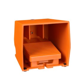 Schneider XPER311 - Pedál, fém, narancs, 2N/C+N/O, burkolt